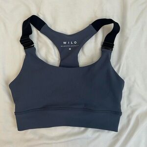 Women's Gray blue Sports Bra
